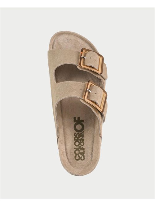 Sandalo donna in pelle scamosciata Colors of California COLORS OF CALIFORNIA | BIO56MUD